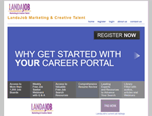 Tablet Screenshot of mylandajob.com